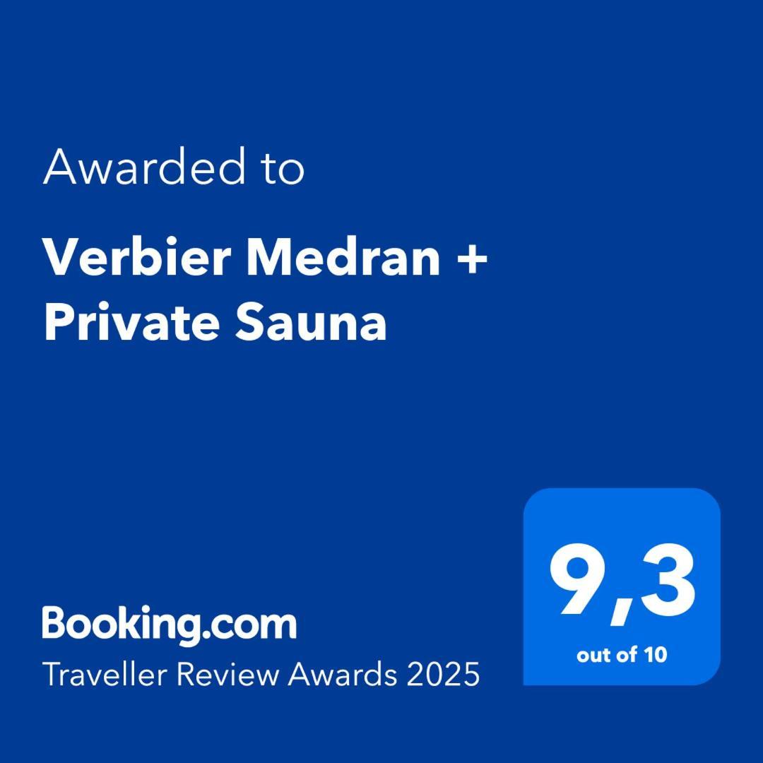 Verbier Medran + Private Sauna Exterior photo